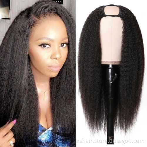 Promotion Used Sale Upart Unprocessed Virgin U Part Blonde Wig Human Hair